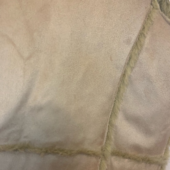 Barrage Authentic Faux Fur Shearling Vest Tan Beige Size Large - Picture 13 of 15